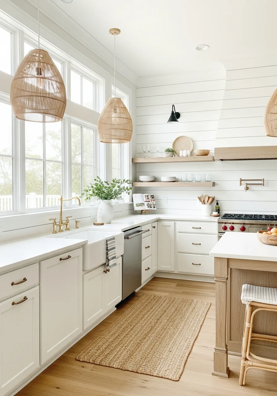 6. Shiplap Backsplash