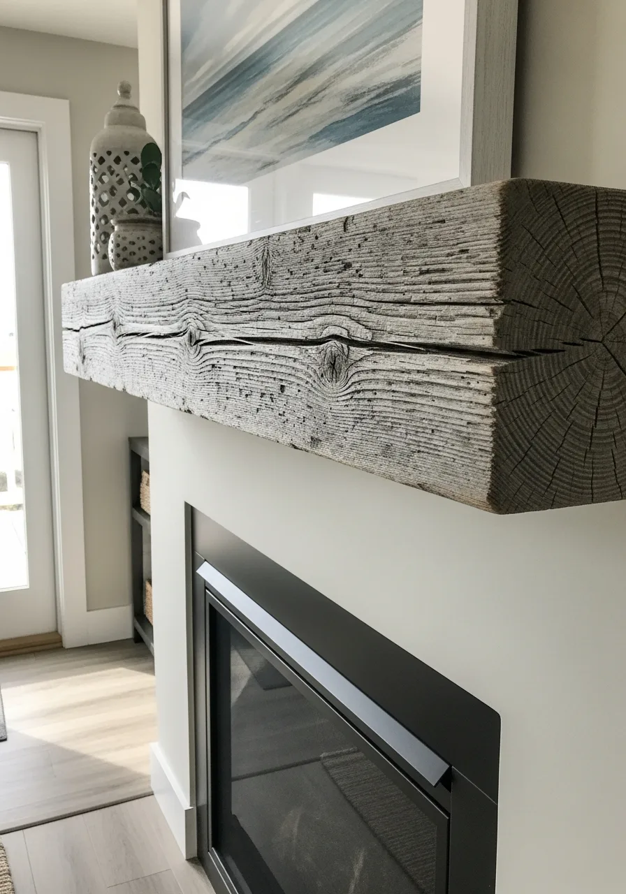 15. Weathered Wood Mantels