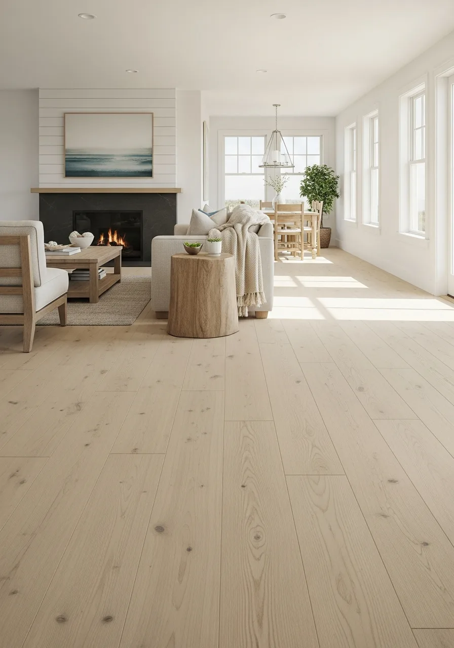 16. Bleached Oak Flooring