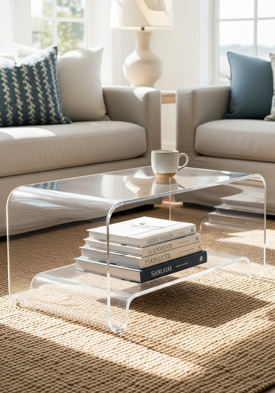 23. Acrylic Coffee Tables