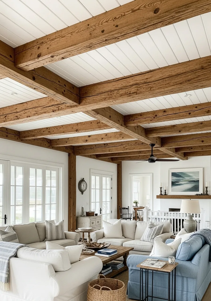 37. Raw Wood Ceiling Beams