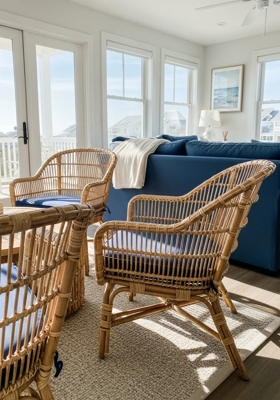 4. Woven Rattan Chairs