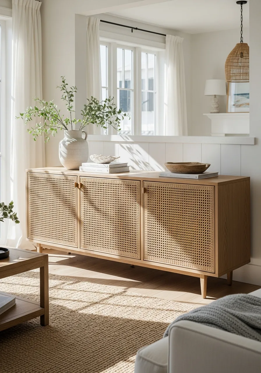 41. Cane Webbing Sideboards