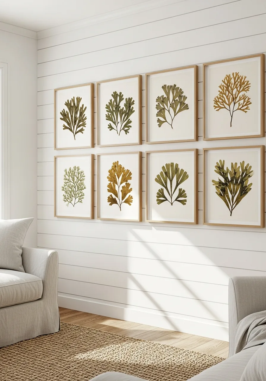 43. Pressed Botanical Seaweed Art