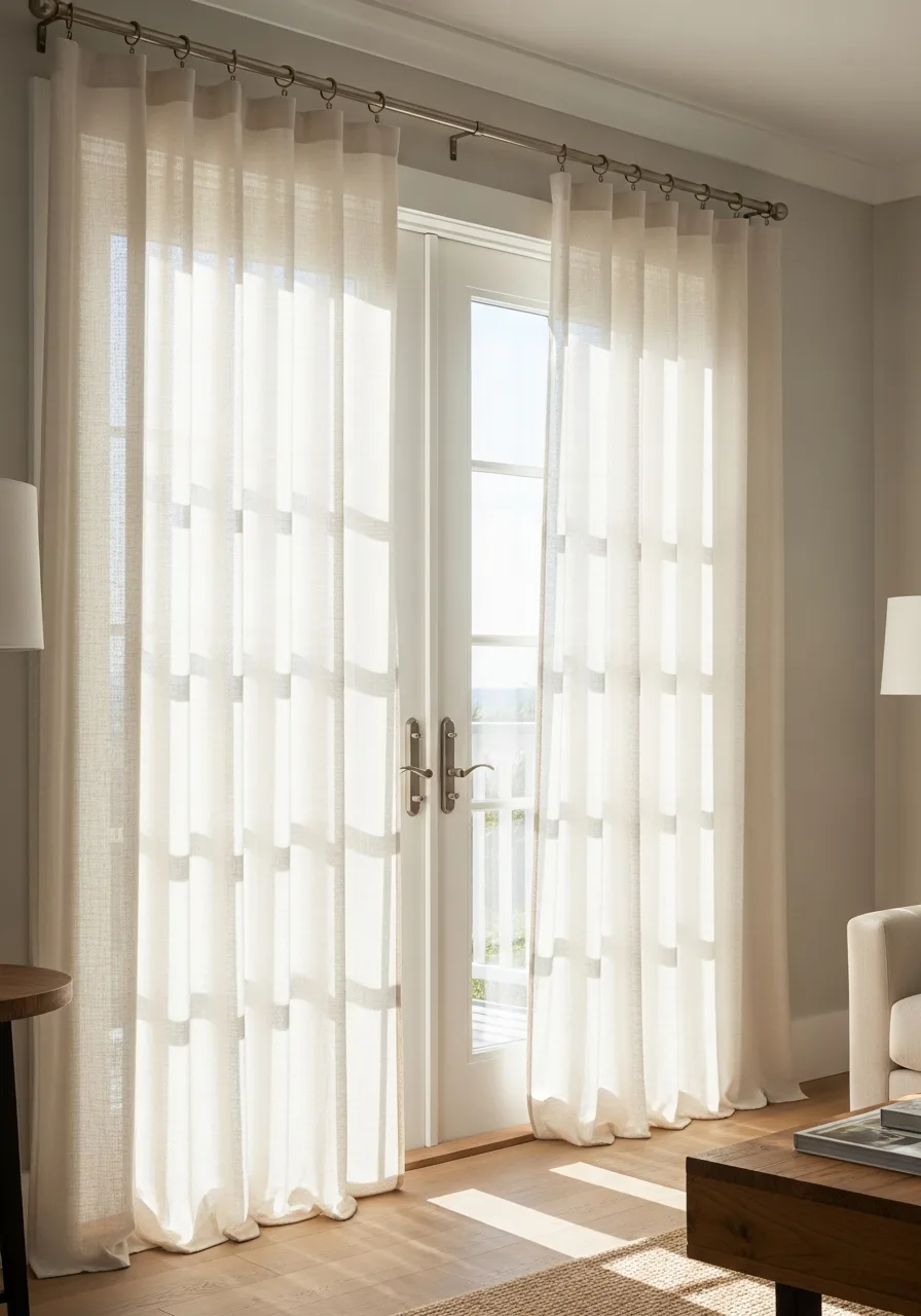 5. Sheer Linen Curtains