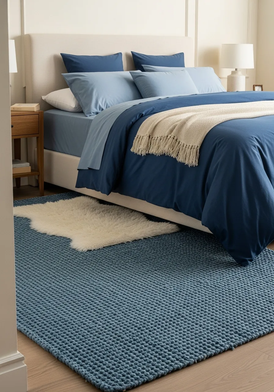 27. Denim Blue Jute Rug