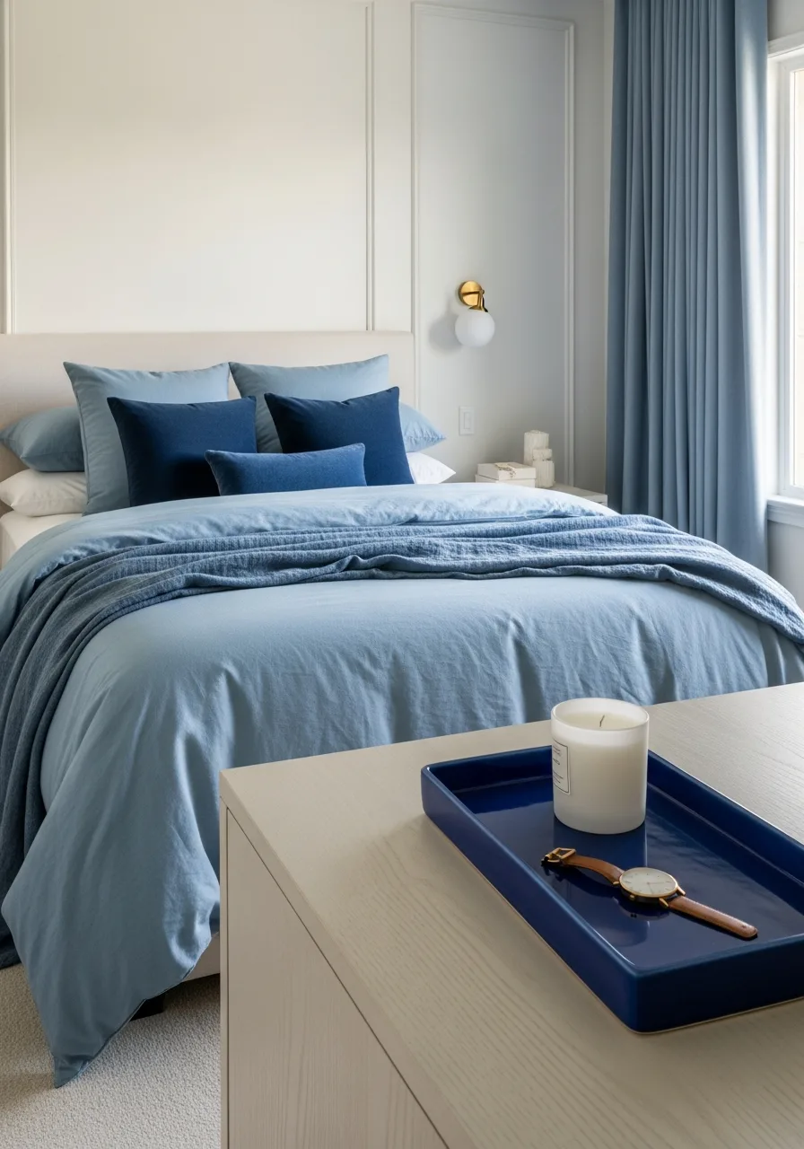 30. Deep Blue Ceramic Tray