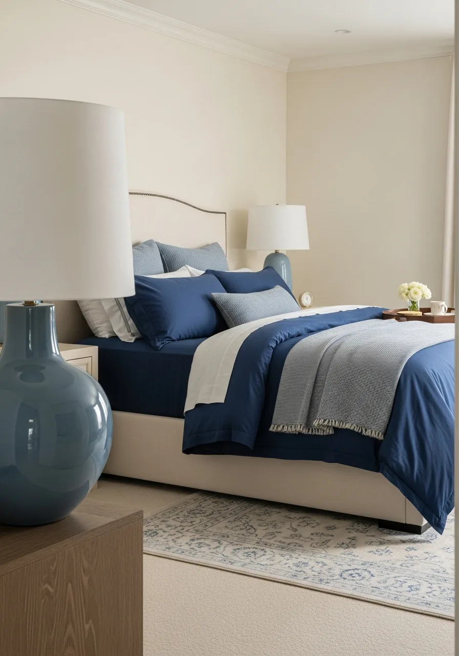 39. Blue Ceramic Table Lamps