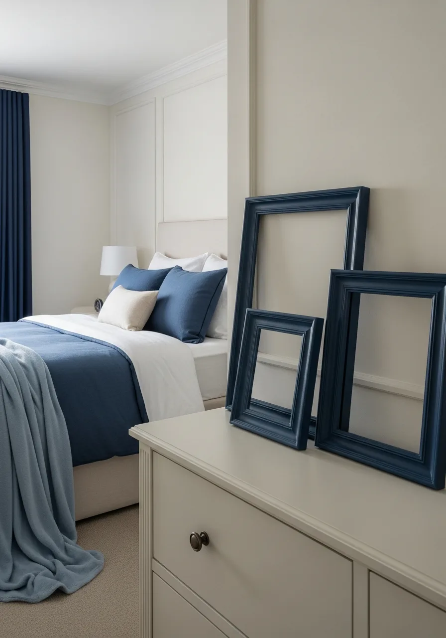 42. Navy Blue Picture Frames