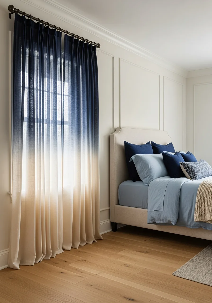 45. Layered Ombre Window Treatments