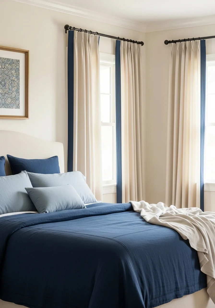 6. Bordered Window Treatments