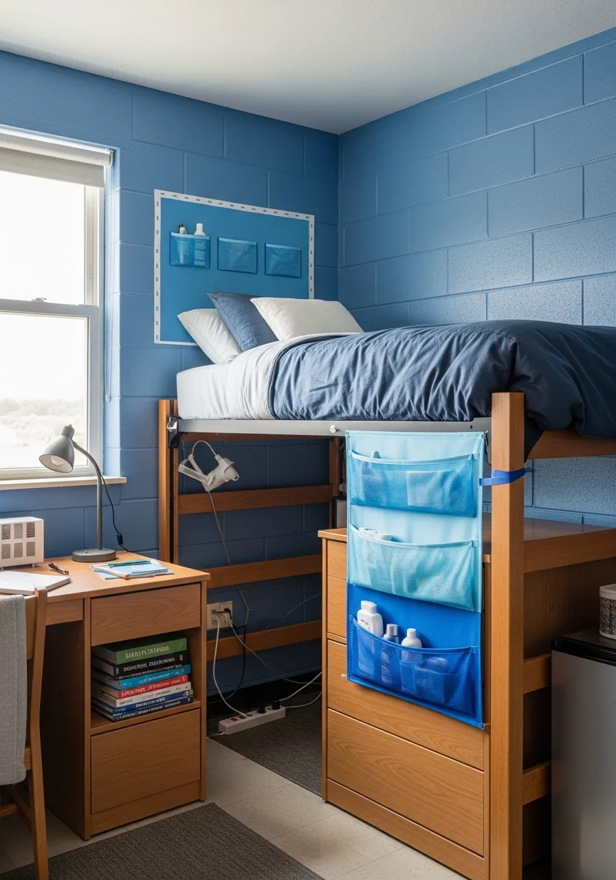 15. Blue Ombre Shower Caddy