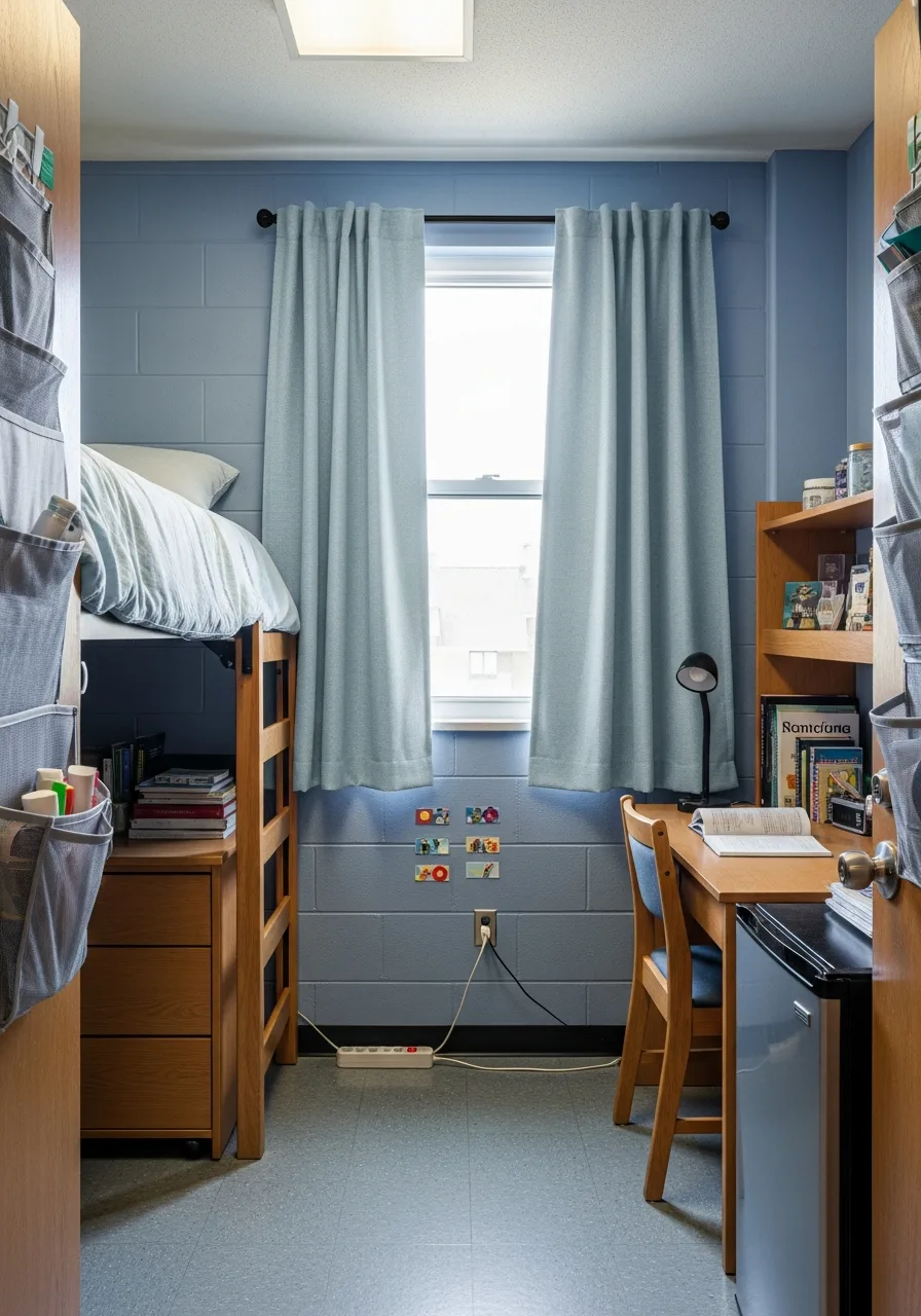 4. Pale Blue Blackout Curtains