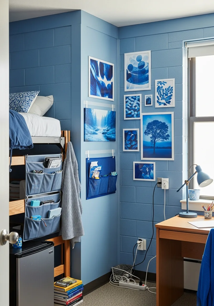 8. Blue Gallery Wall Art