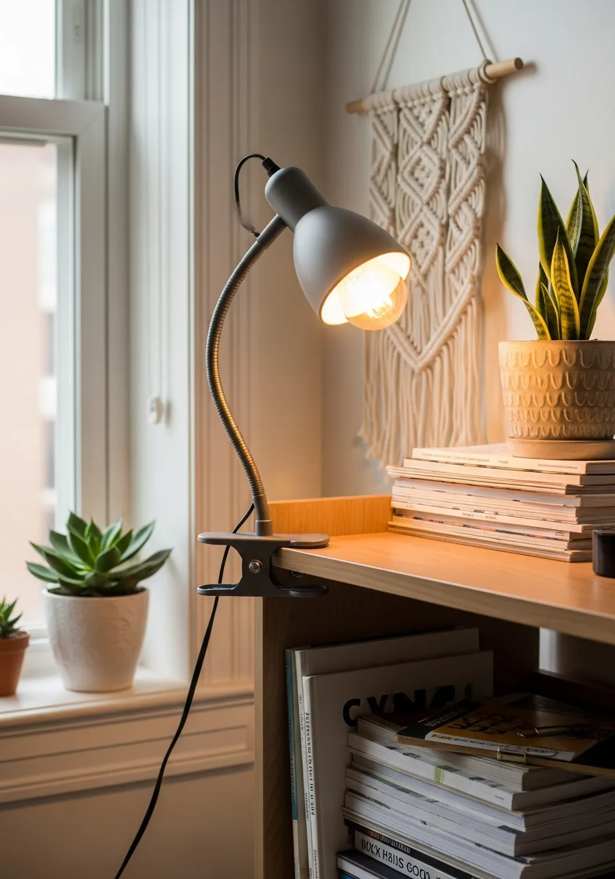 10. Clip On Desk Lamp