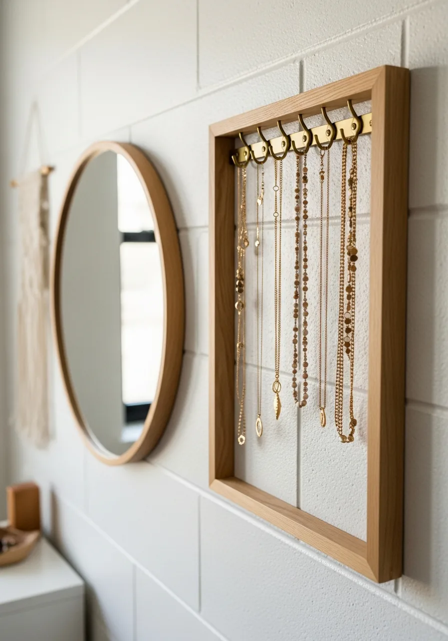 13. Hanging Jewelry Organizer