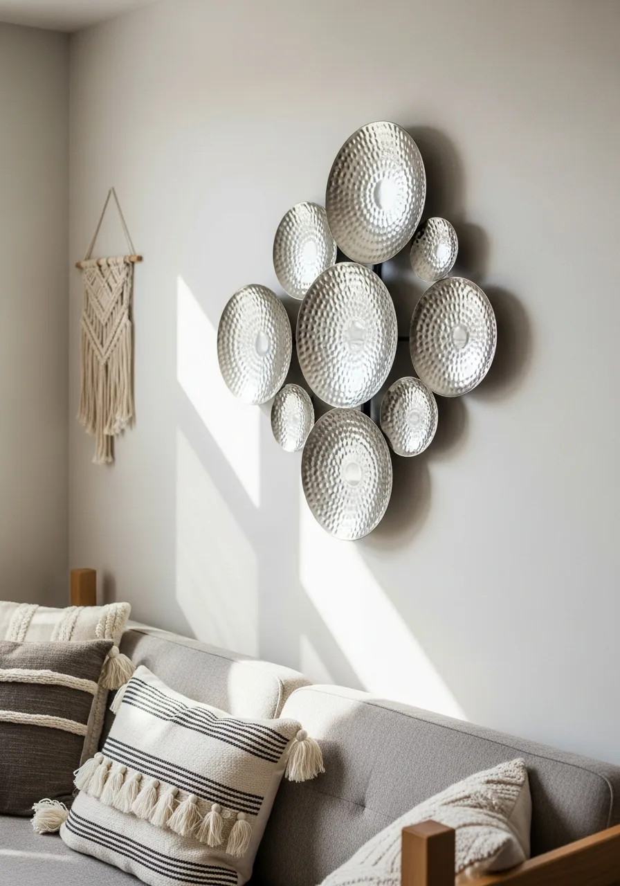 19. Hammered Metal Wall Decor