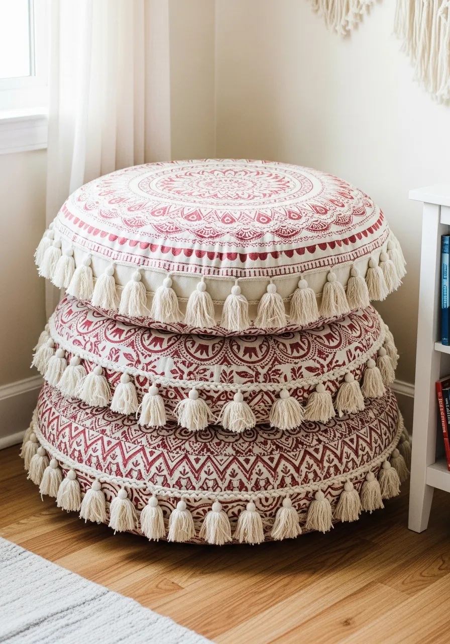 2. Mandala Floor Pillows
