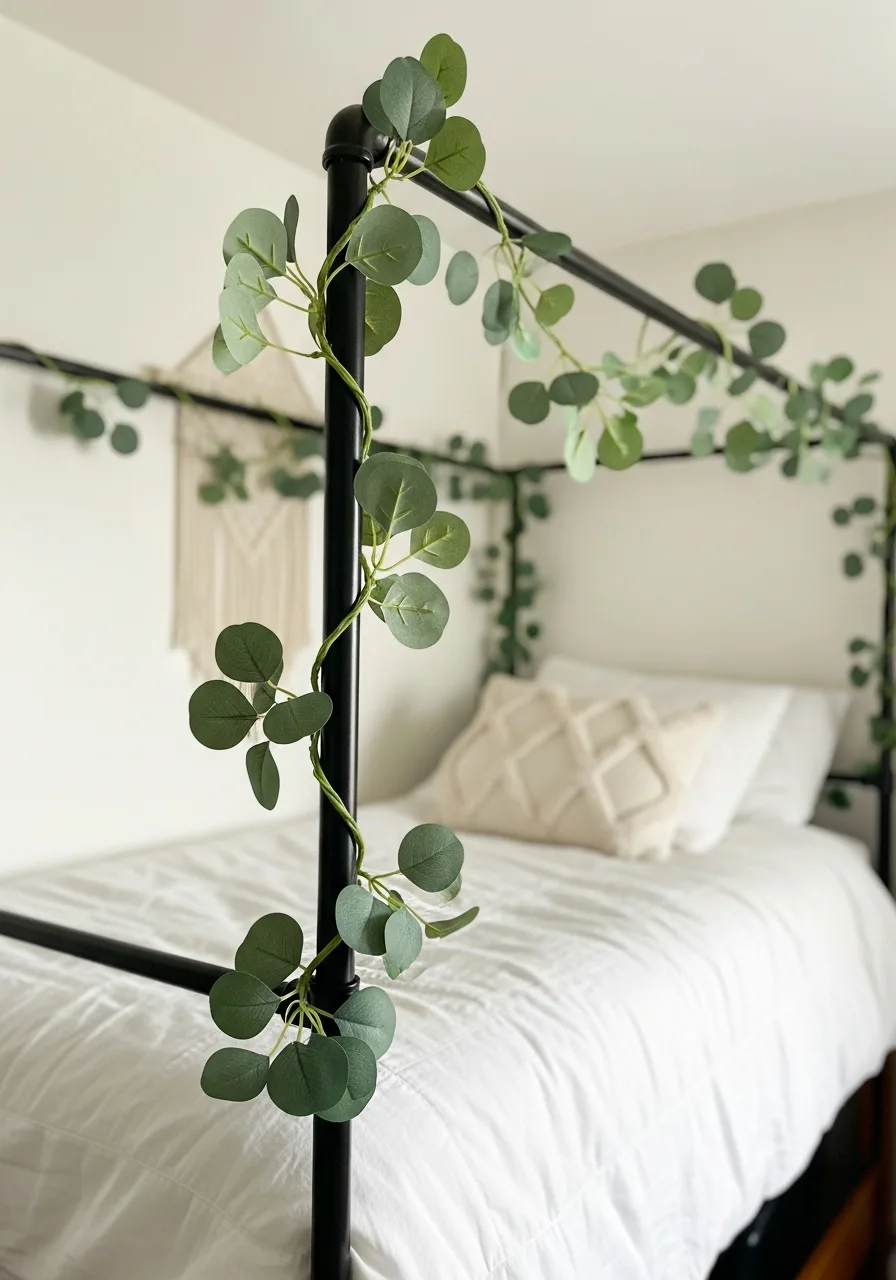 6. Faux Eucalyptus Vines