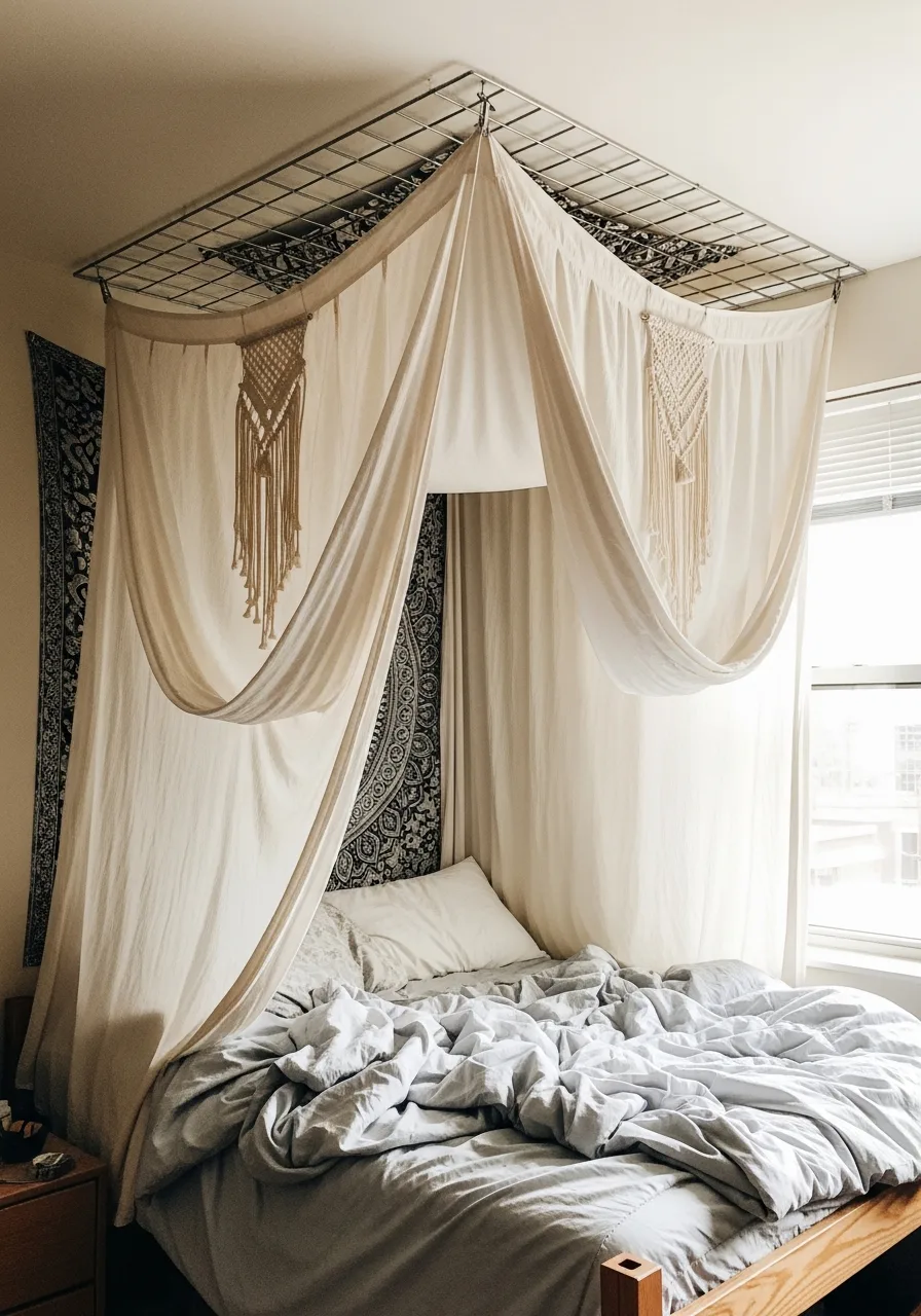 9. Tapestry Ceiling Canopy