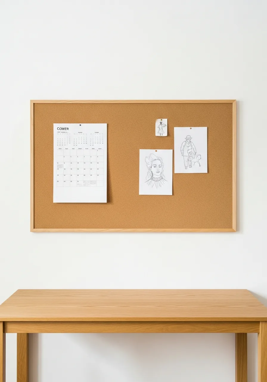 1. Large Board Above the Desk