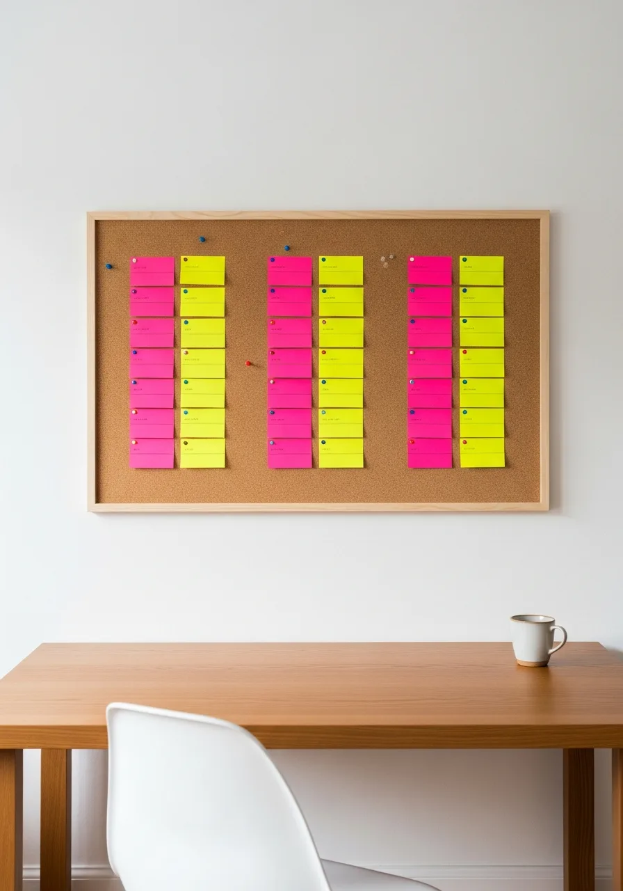 20. Study Planning Cork Board