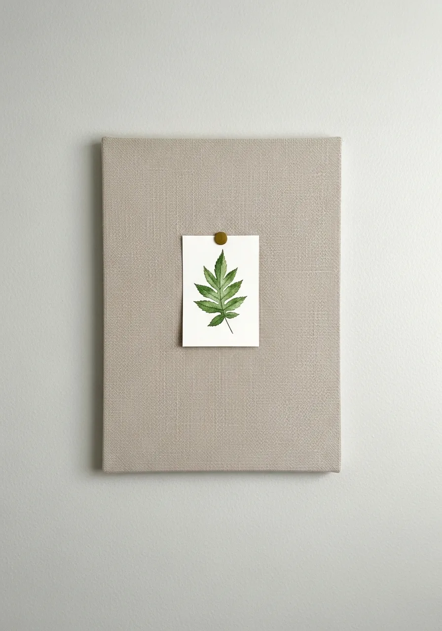 5. Fabric-Covered Cork Board