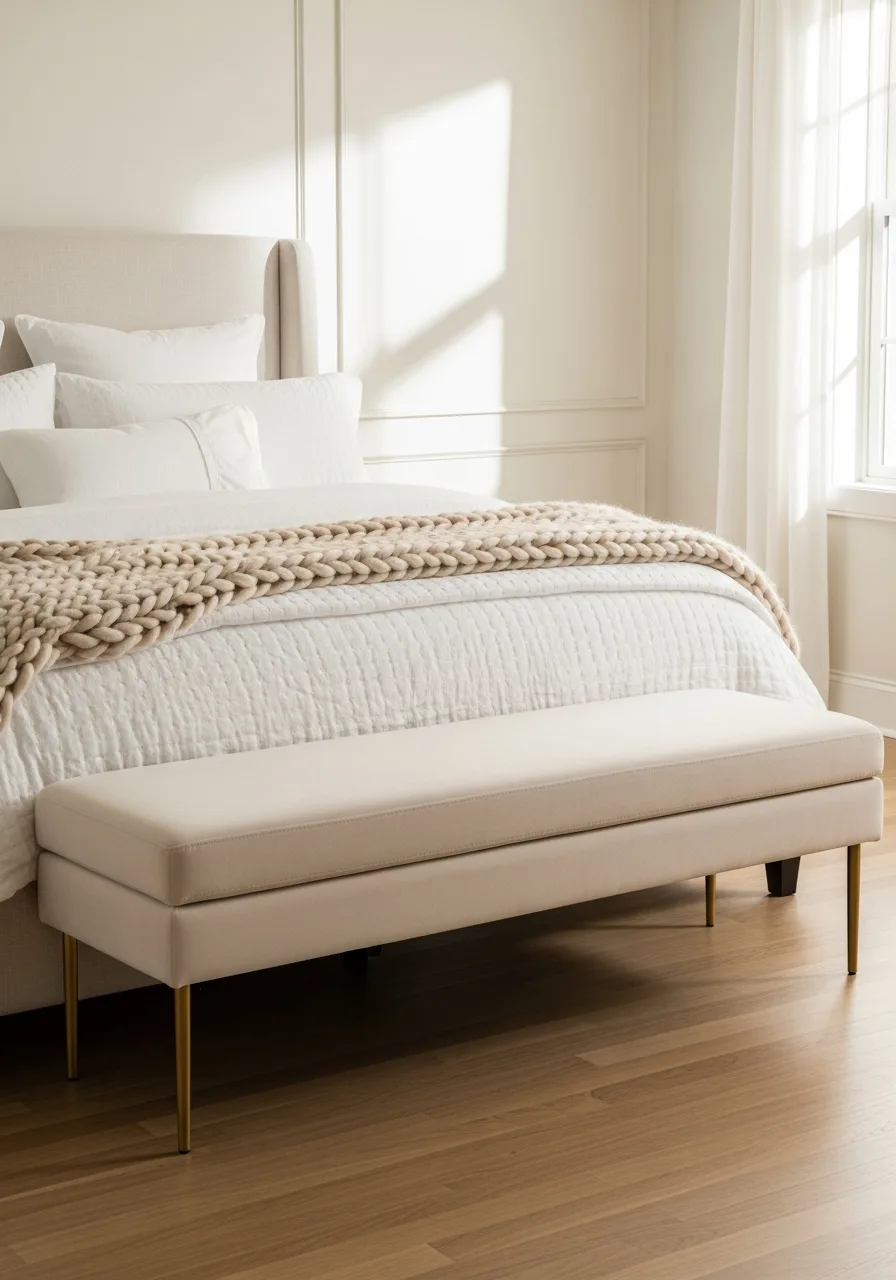 11. Add a Velvet Bench