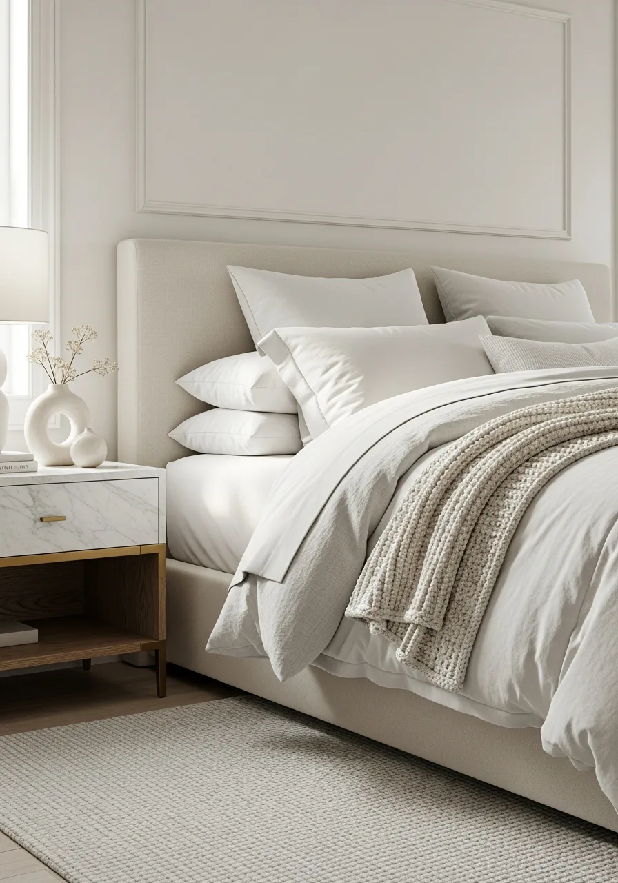 18. Add a Marble Top Nightstand