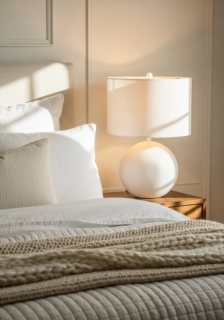 26. Set Up Frosted Glass Lamps