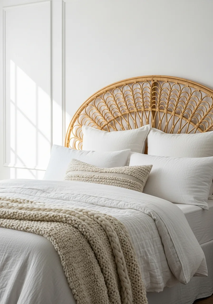 31. Choose a Rattan Headboard