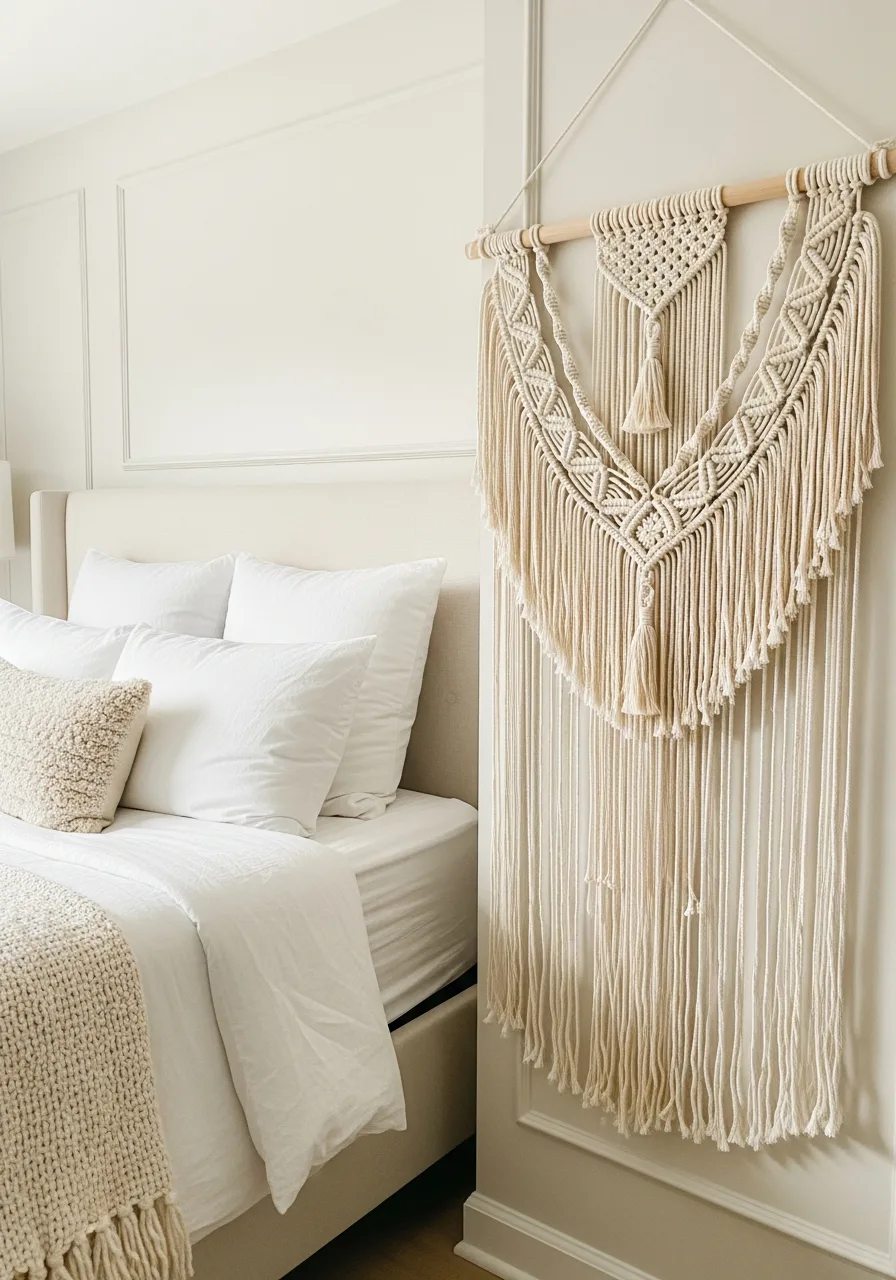 39. Hang Macrame Fiber Art