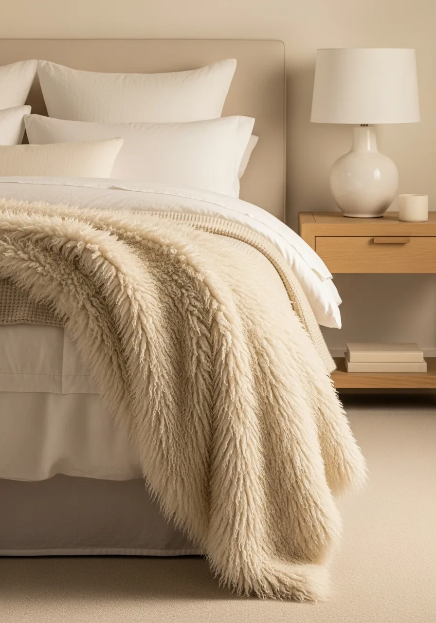 41. Drape a Shaggy Throw