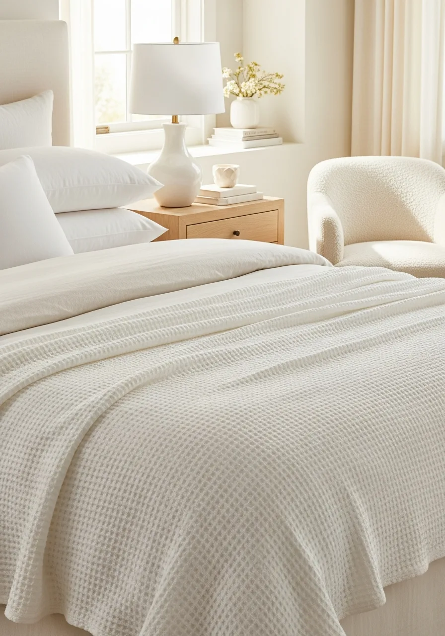 44. Layer a Waffle Throw