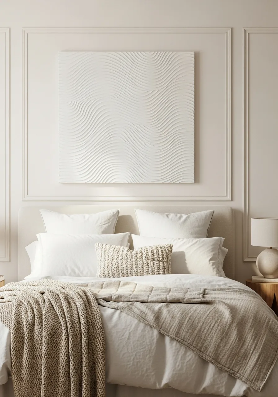 7. Display Textured Plaster Art