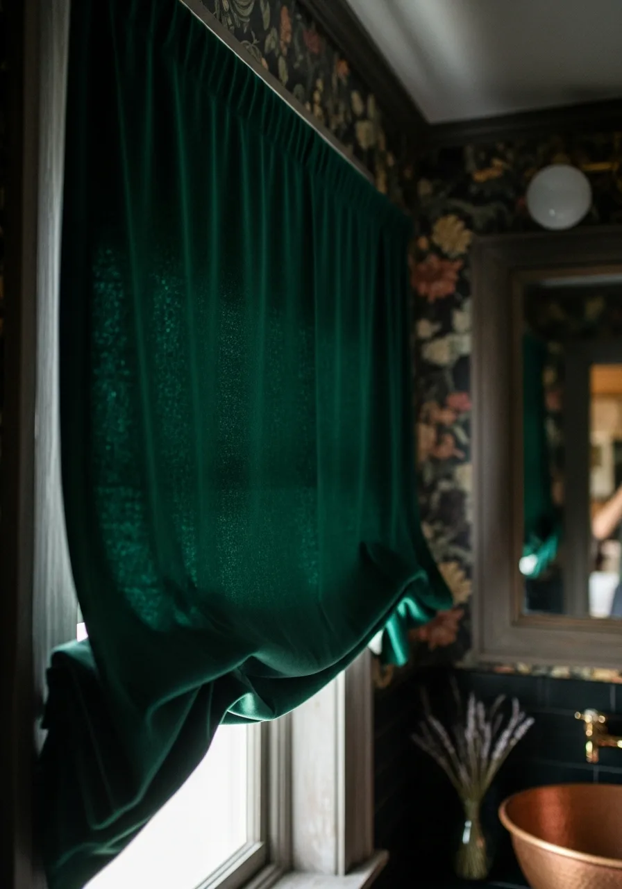 20. Velvet Window Valances