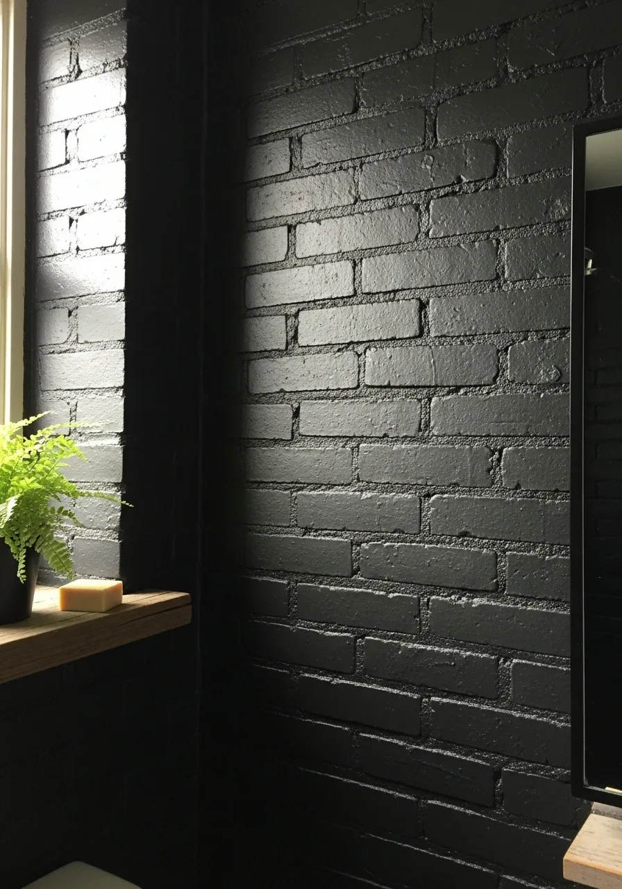 21. Charcoal Painted Brick