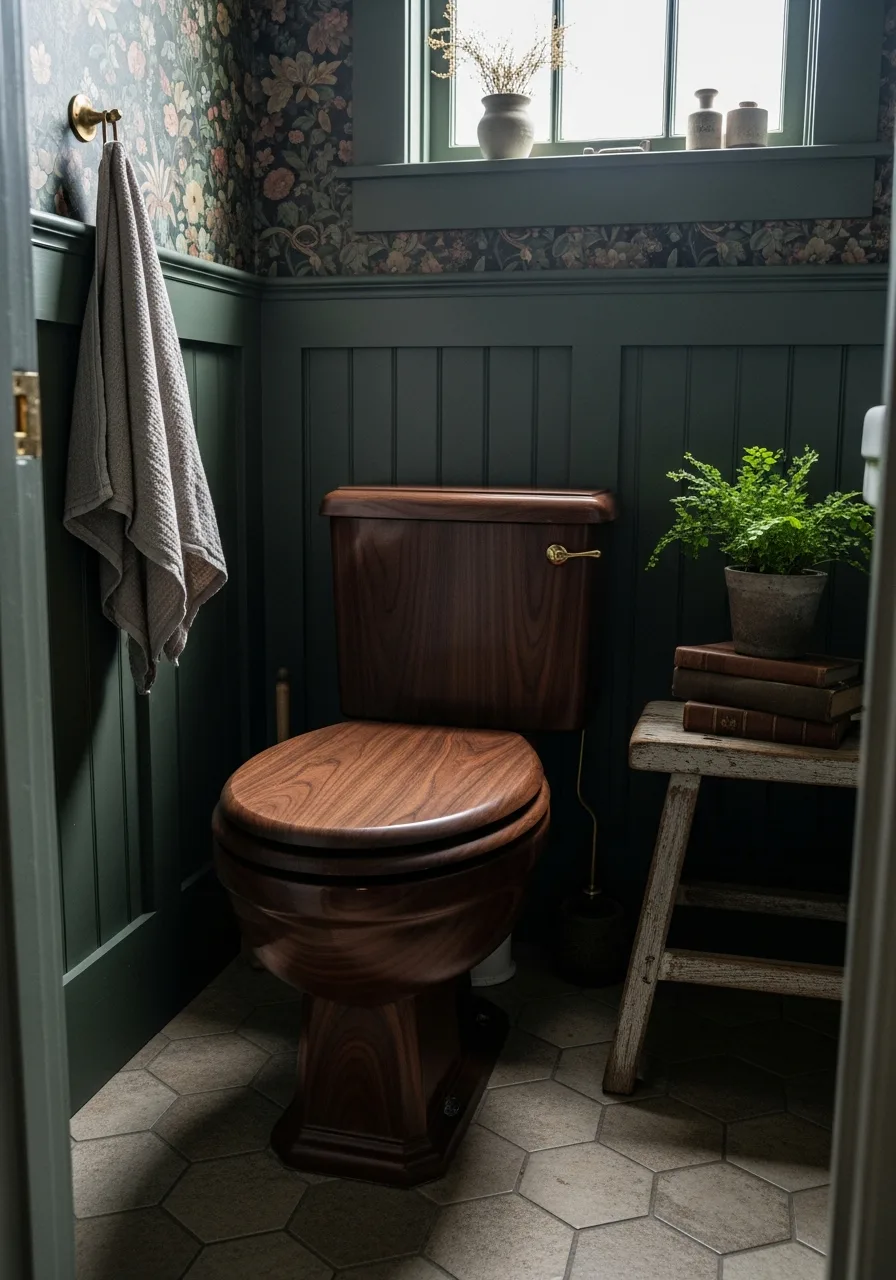 36. Dark Wood Seats