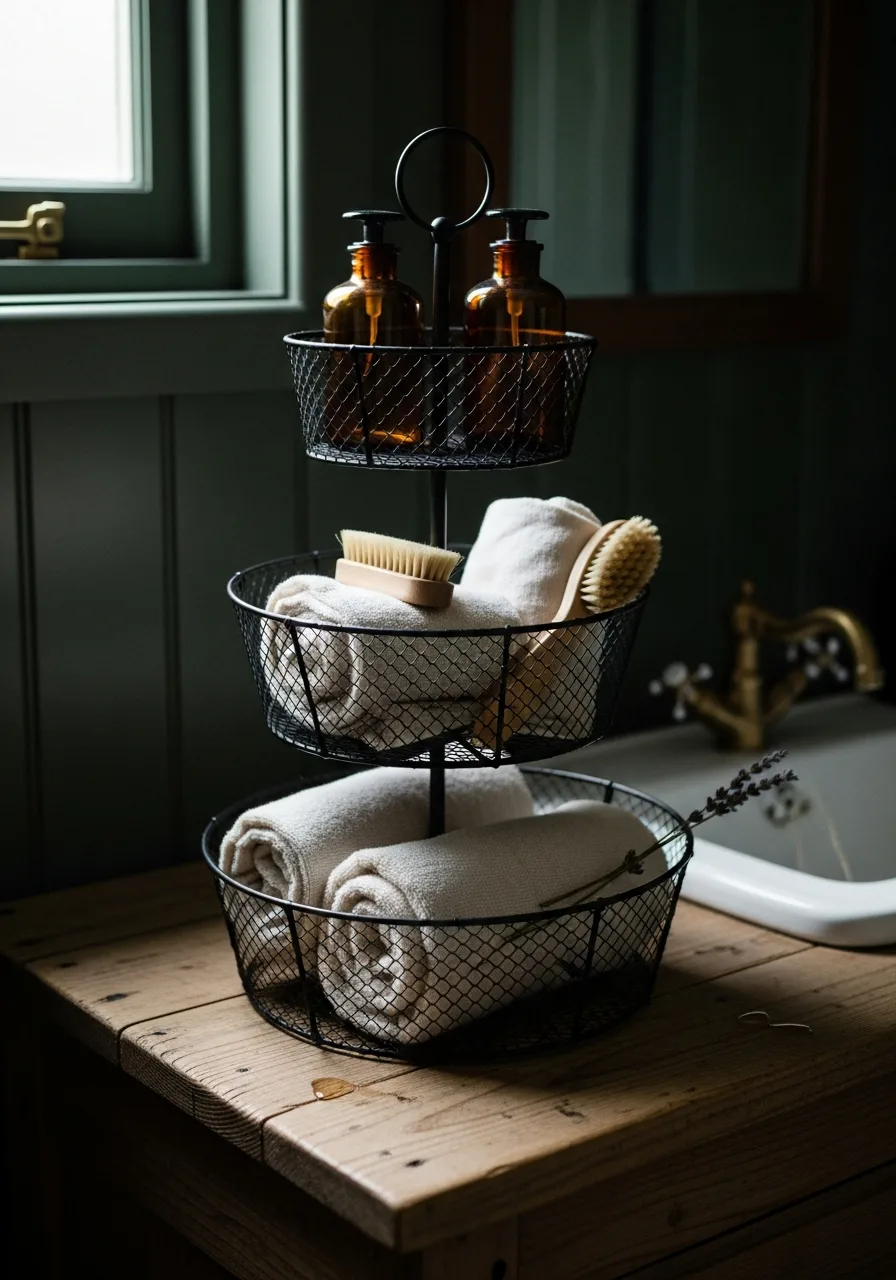 45. Tiered Wire Baskets