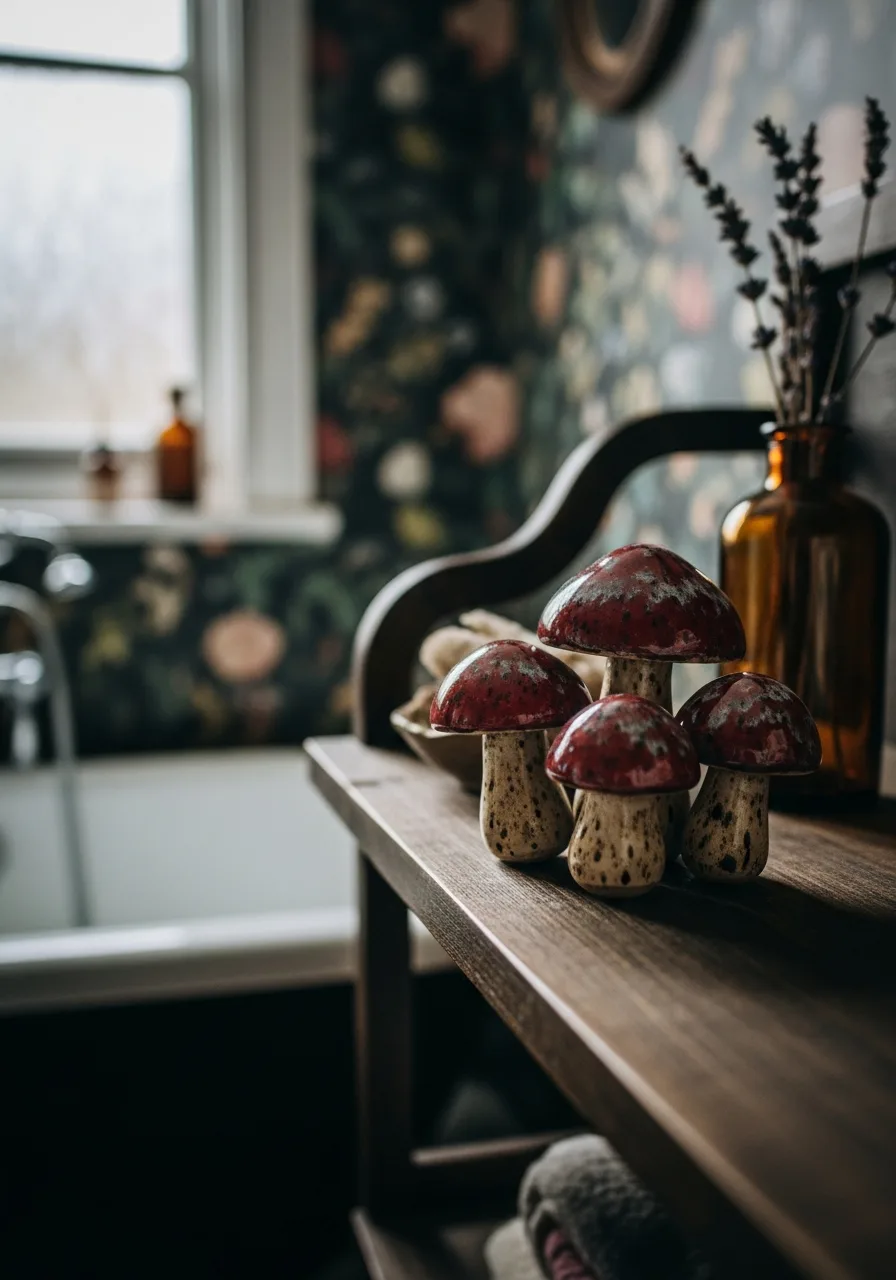 46. Ceramic Mushroom Decor