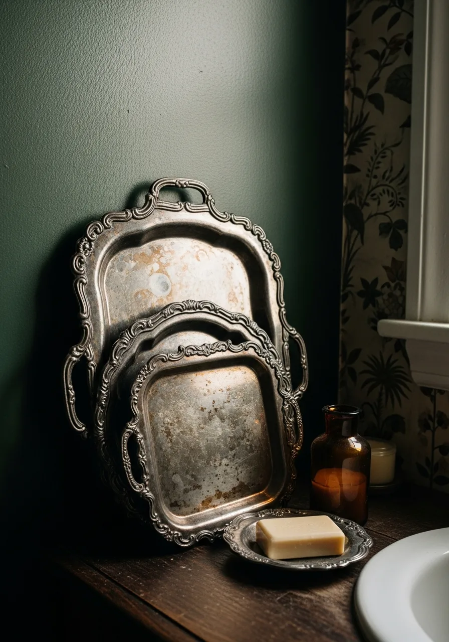 49. Thrifted Silver Trays