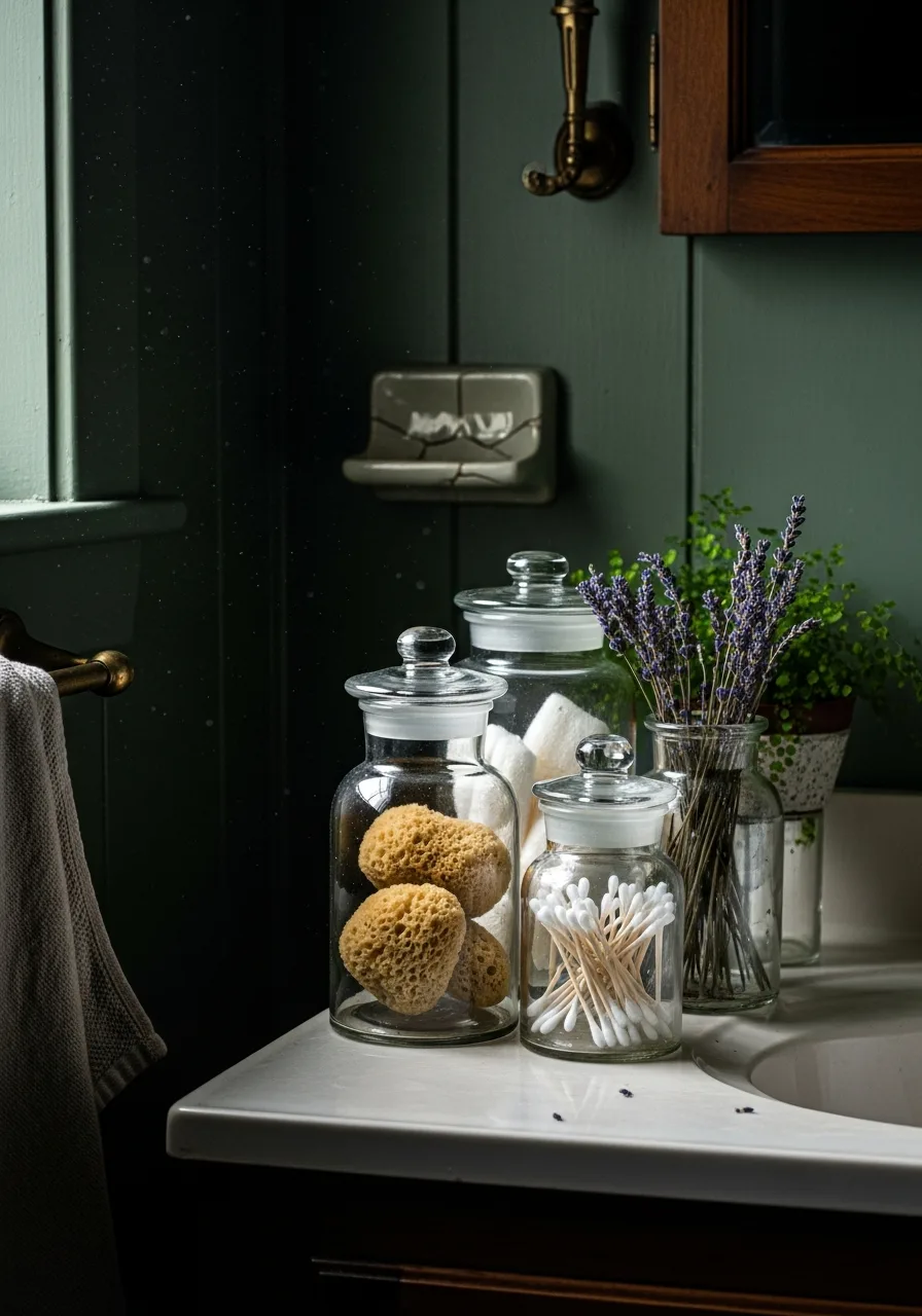 9. Glass Apothecary Jars