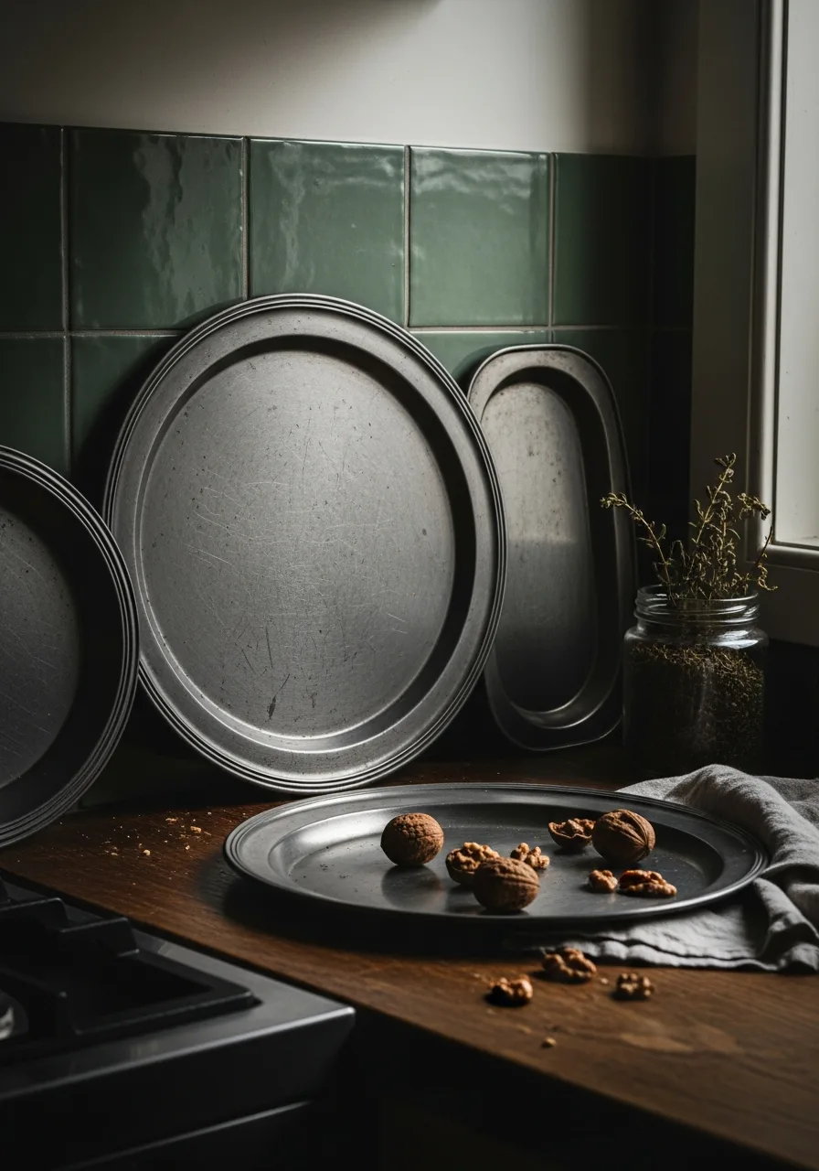 21. Pewter Serving Trays