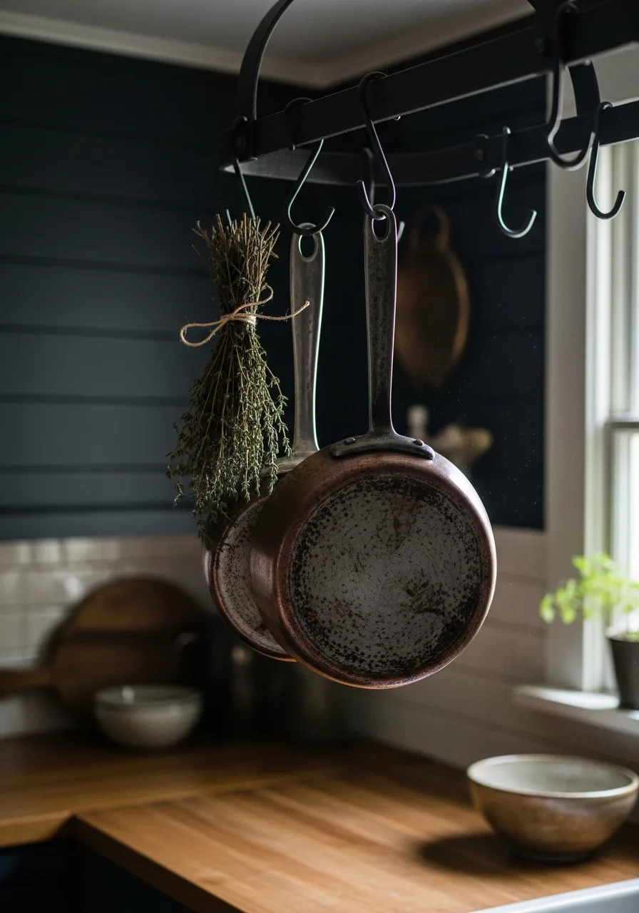 34. Iron Pot Rack Hooks