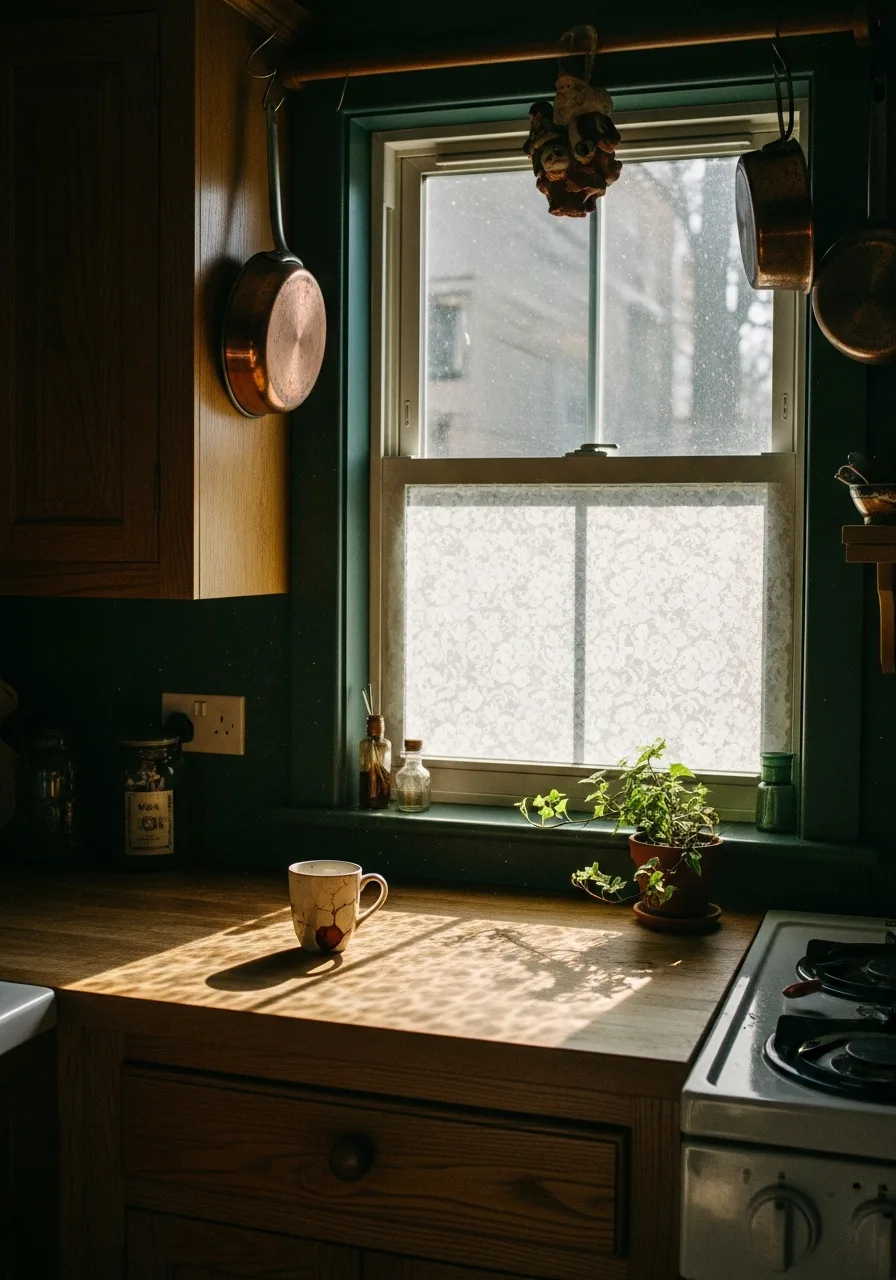 36. Lace Window Privacy Film
