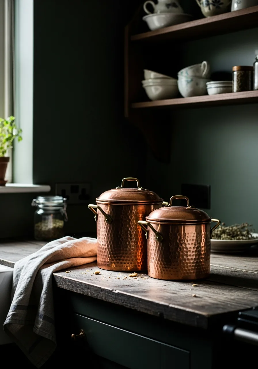 38. Copper Storage Canister Set