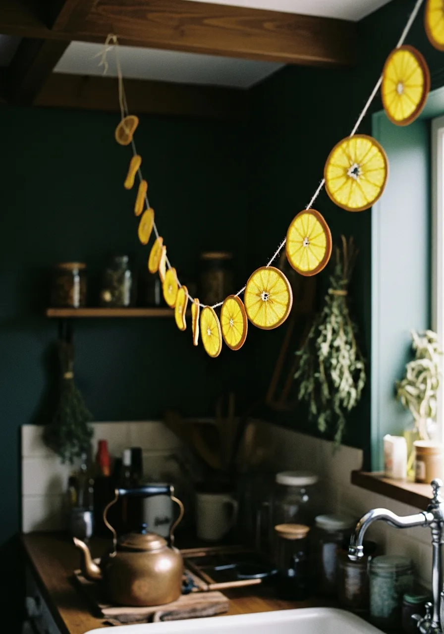 42. Dried Orange Slice Garlands