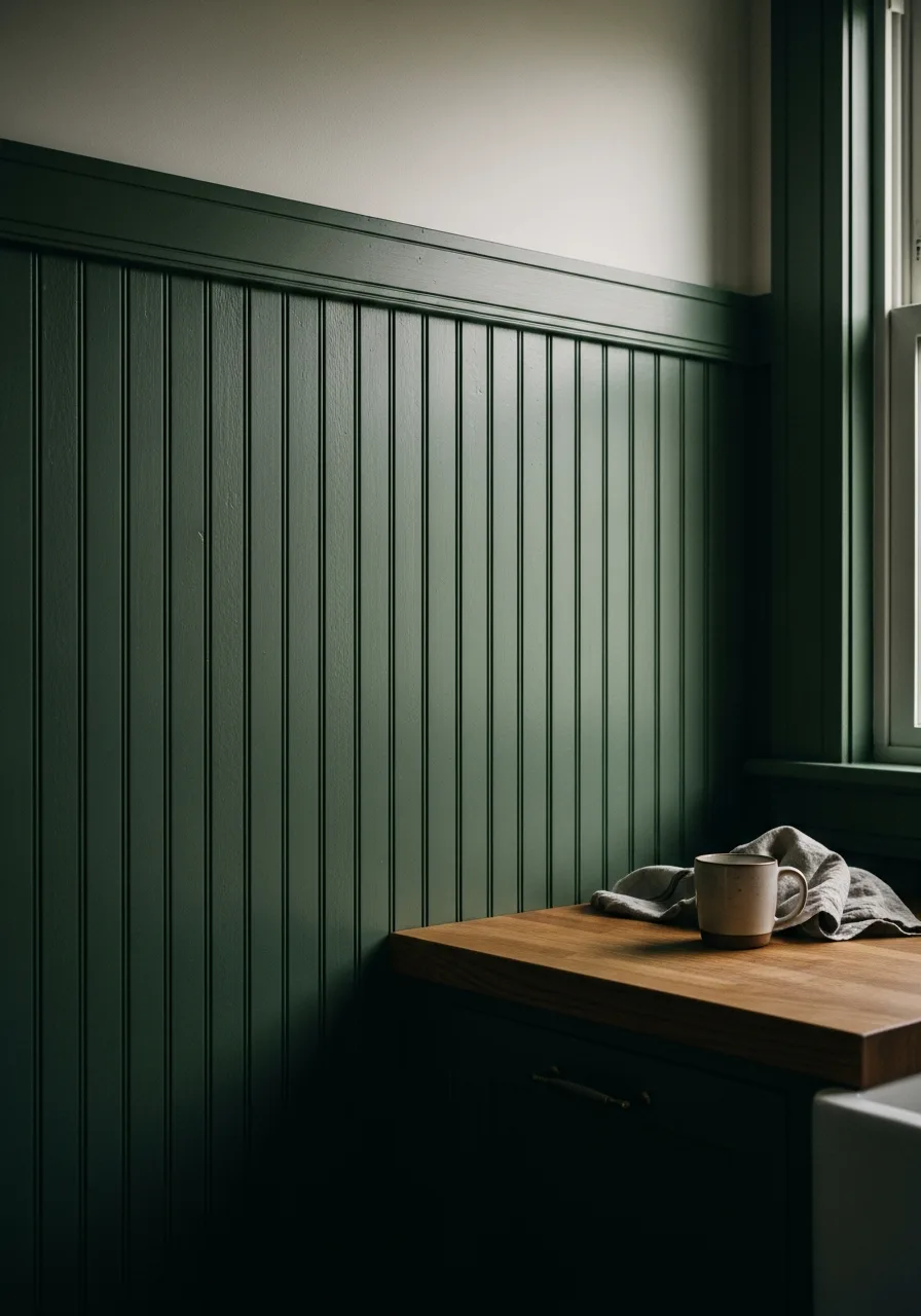 44. Vertical Beadboard Wall Paneling