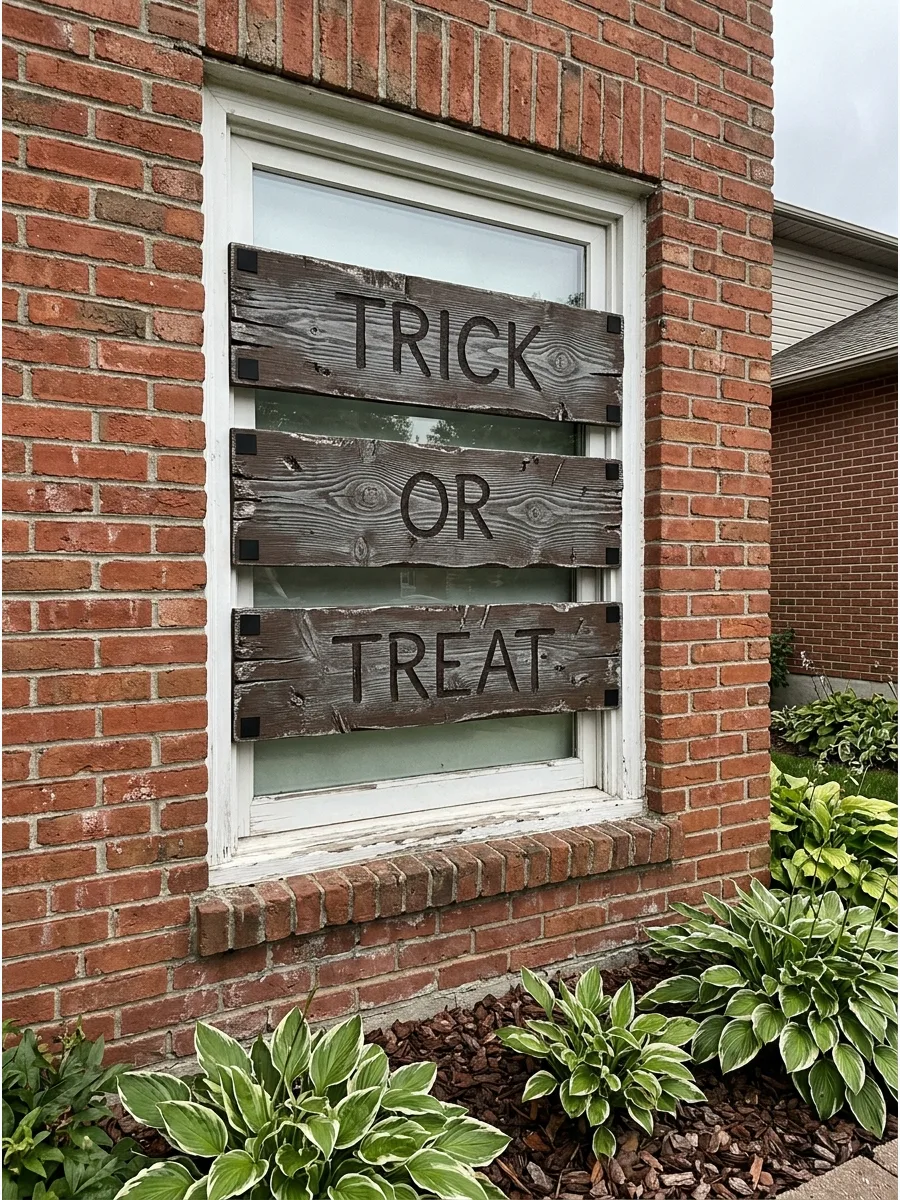 16. Faux Weathered Window Boards