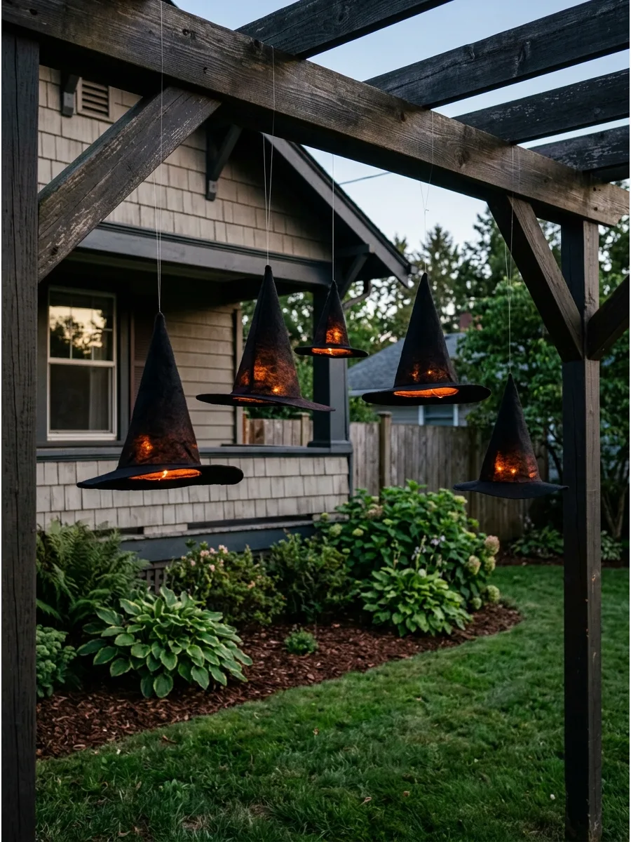 2. Floating Witch Hat Lights